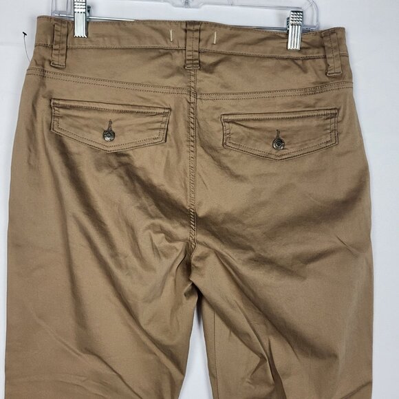 Nine West Vintage America Pants Women's 6 28 Brown Cropped Rolled Hem NWT - Picture 11 of 12